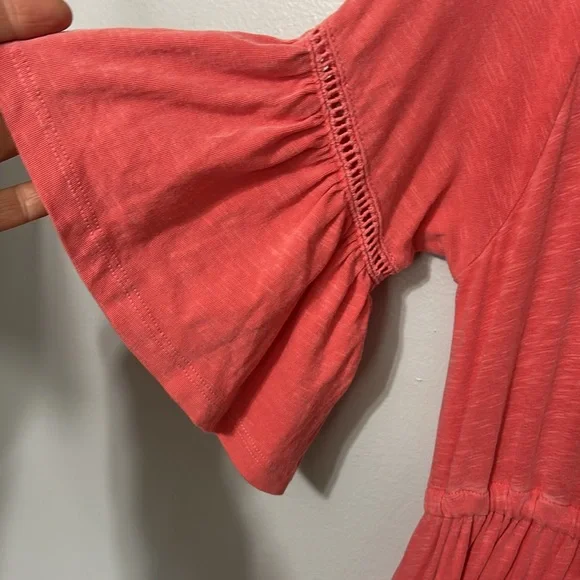 Sundry Coral Colored Tiered Maxi Dress Size 2 - Medium - Picture 4 of 9